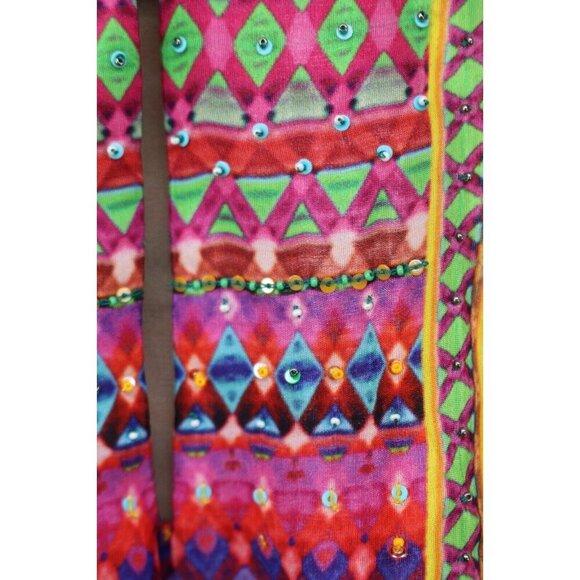 Tanvi Kedia Anthropologie Dolman Sleeve Tunic-Silky-Beaded-Size XS-BOHO-Hippie - Picture 6 of 15